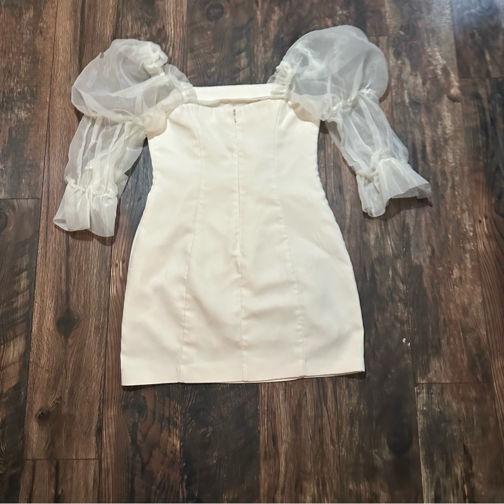 Amanda Uprichard x PYRMD Tia mini dress in ivory size medium - Picture 15 of 16